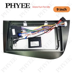 CAN Bus Wiring Harness with 9 inch Android System Panel Frame for Left-hand Drive Seat Leon 1P 2005 - 2012, 16 Pin Cable Adapter