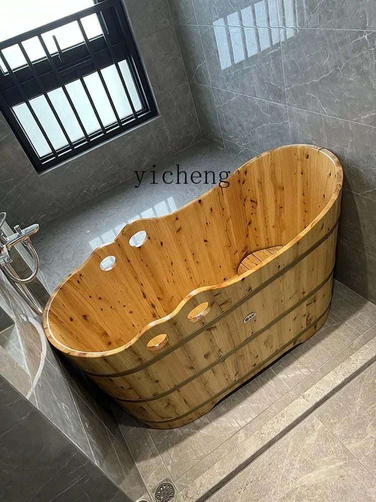 ZP-1  Bath Barrel Bath Barrel Solid Wood Bathtub Wood Bathtub Adult Long Bathtub