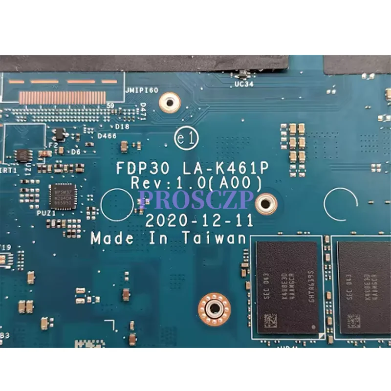 

FDP30 LA-K461P For Dell XPS 13 9305 laptop motherboard motherboard with CPU I5-1135G7 i7-1165G7 RAM 8G 16G 100% test send