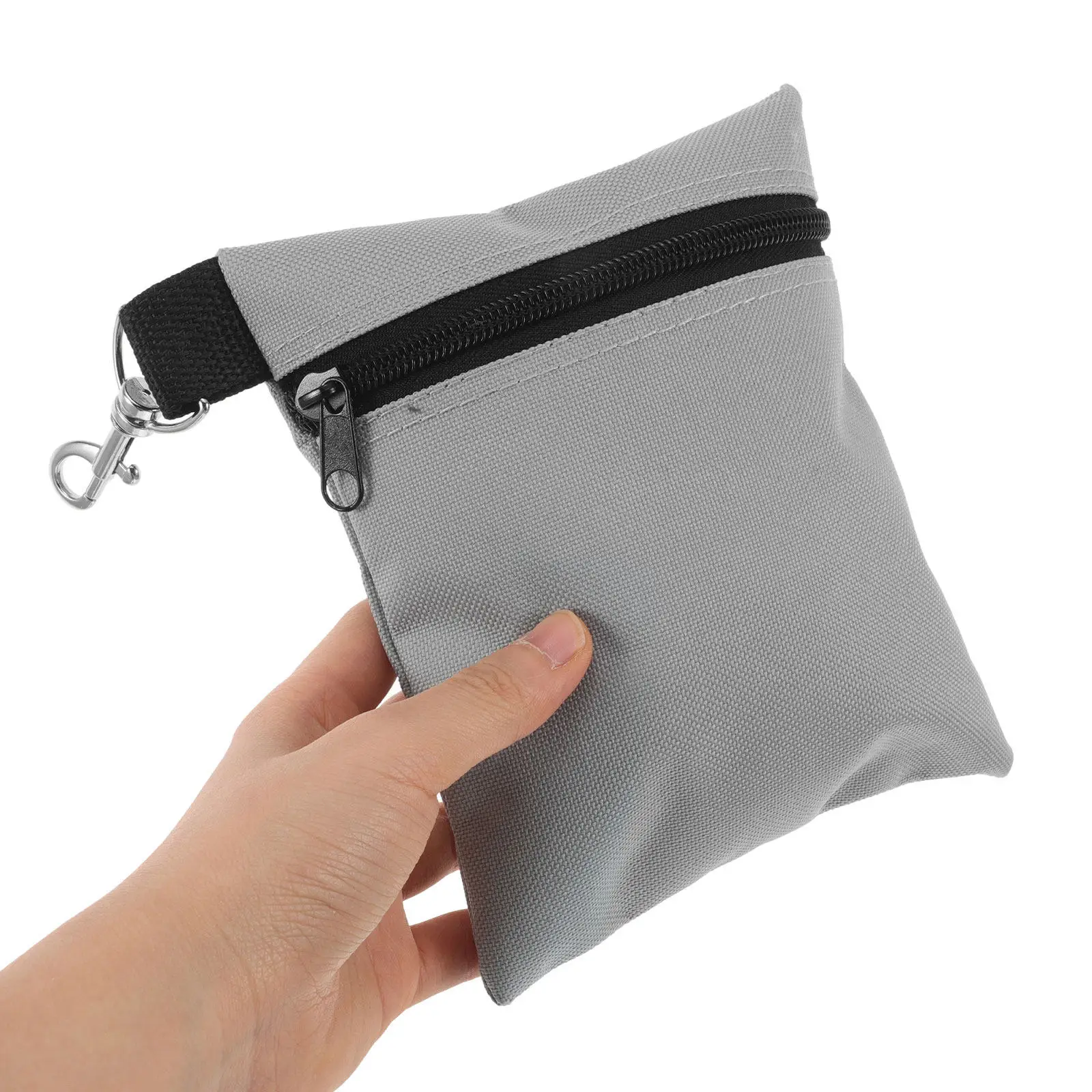 Golf Accessory Pouch Bag Small Attachable Ball Holder Grey Purse Belt Clip