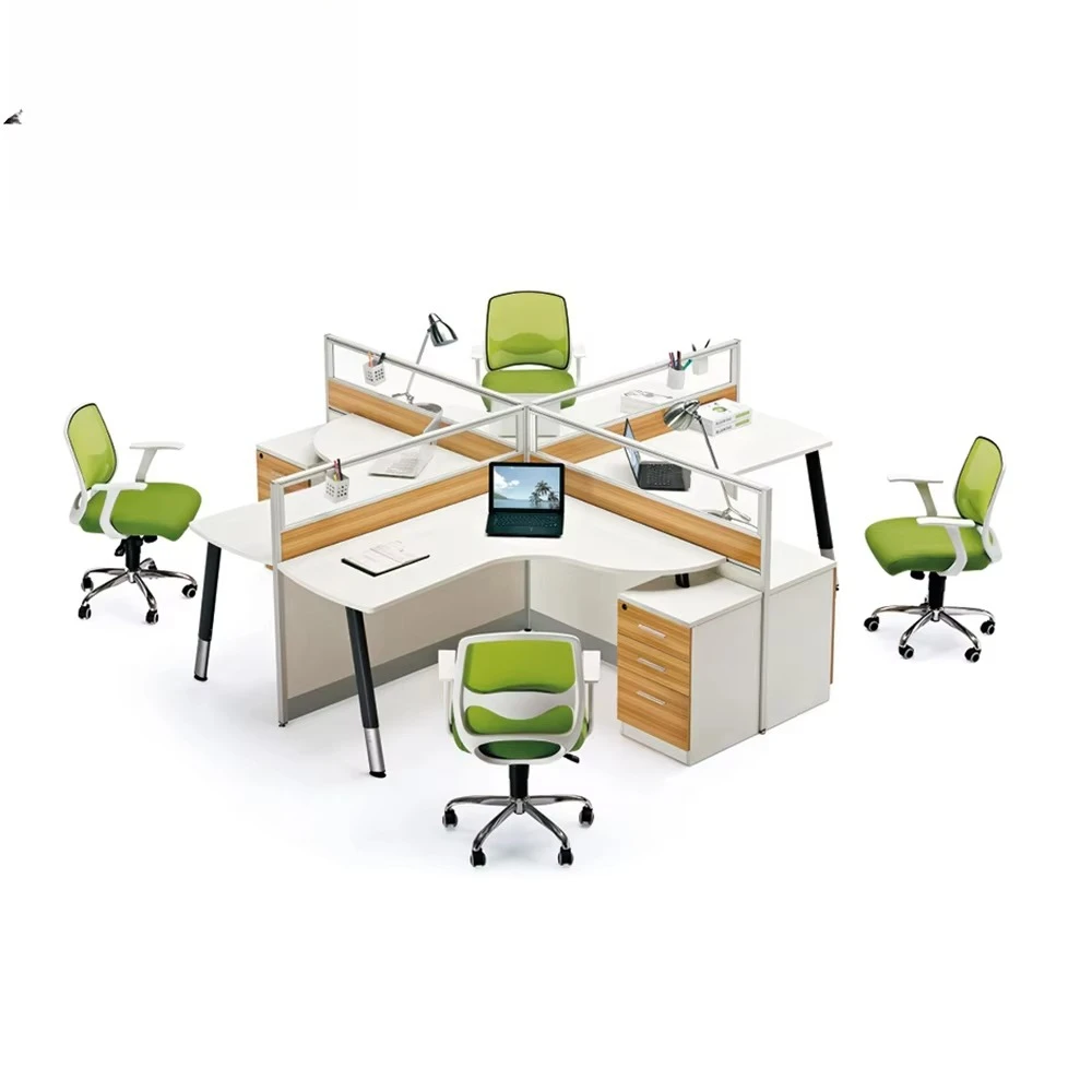 Oficina 4 Person Computer Desk Muebles De Oficina