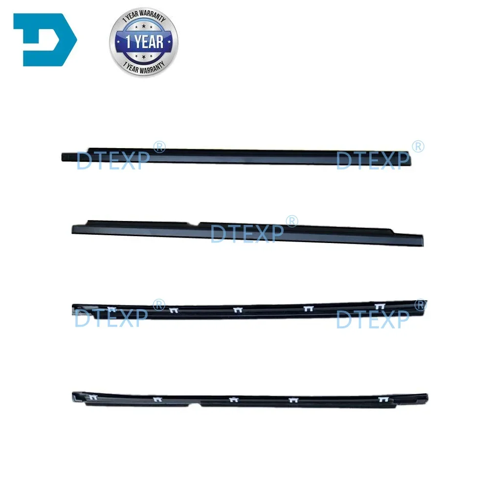 4 Pieces Window Glass Rubber Outside for Pajero 2nd V20 MB669117 1989-1999 Sealing Rubber for Montero Glass Protect 5 Door