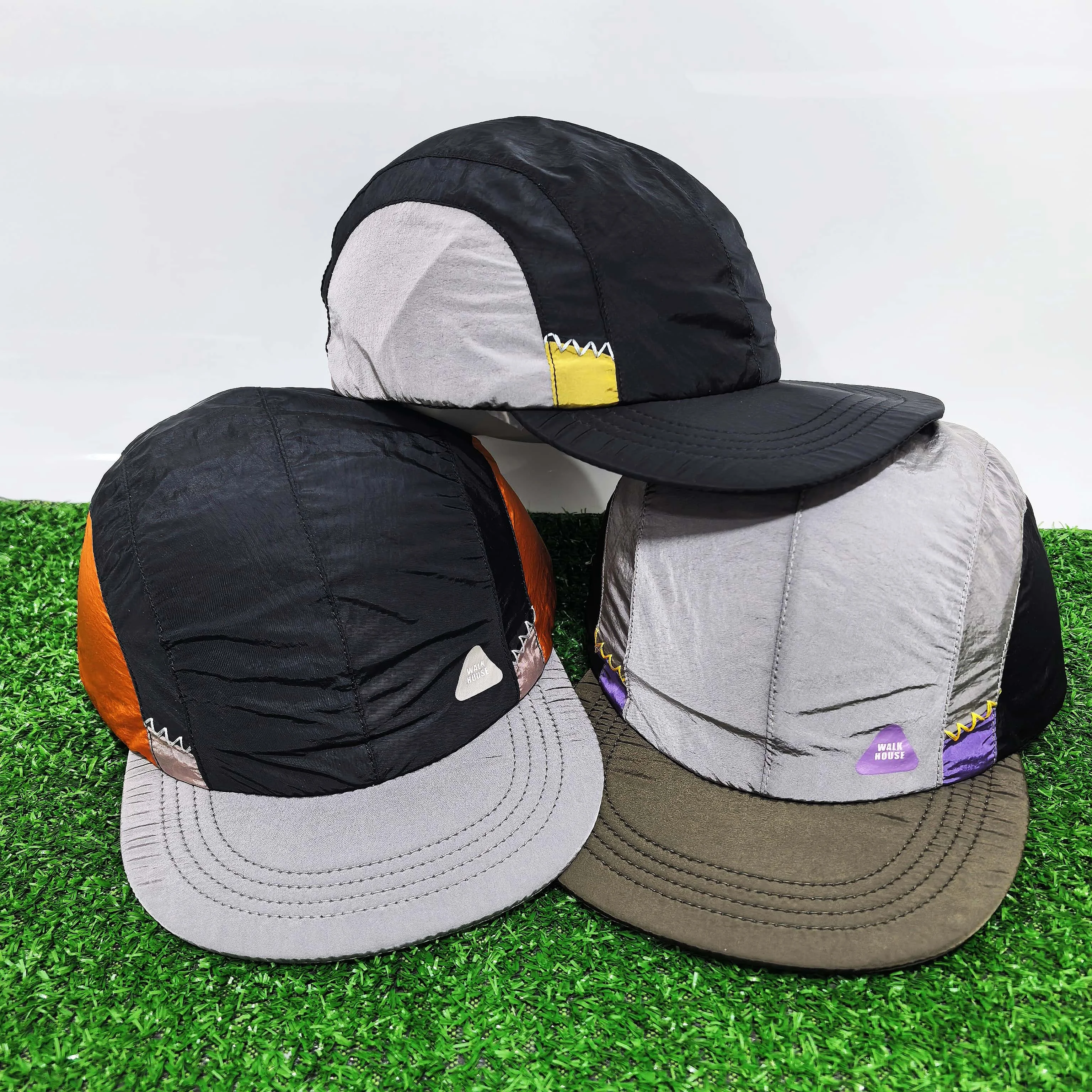Summer Mesh 5 Panel Hat for Men Women, GO ONE MORE Letter Print Outdoor Running Cap, Adjustable Drawstring Breathable Camping Hi