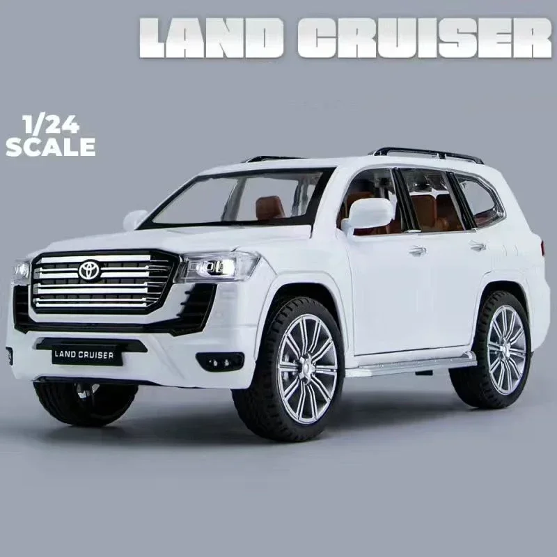 1:24 Toyota LAND CRUISER LC300 Prado SUV Alloy Car Model Diecast Metal Toy Off-road Vehicles Car Model Simulation Childrens Gift