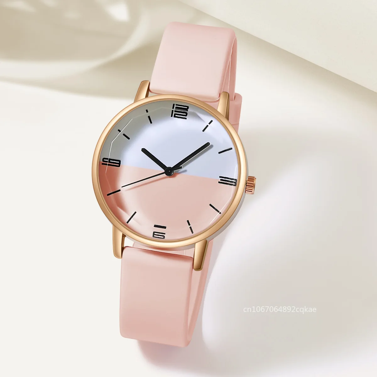 New Watch for Women Jelly Color Rose Gold Dial Student Sports Casual Silicone Strap Ladies Quartz Wristwatches Gift Clock Reloj