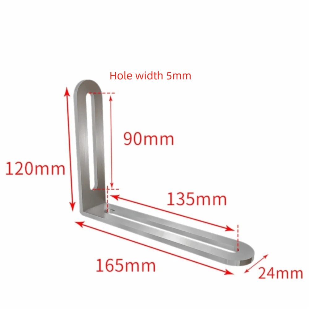 L-shaped Stainless Steel Angle Code Adjustable Load Bearing Furniture Fixer Shelf Right Angle Bracket Connector