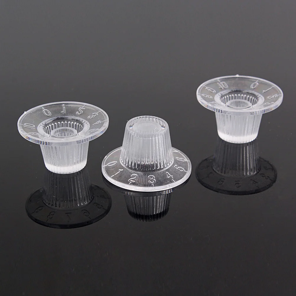 

3 PCS/ Tone Dome Guitar Transparent Knob Set Volume Knobs Bass Replacement Electric