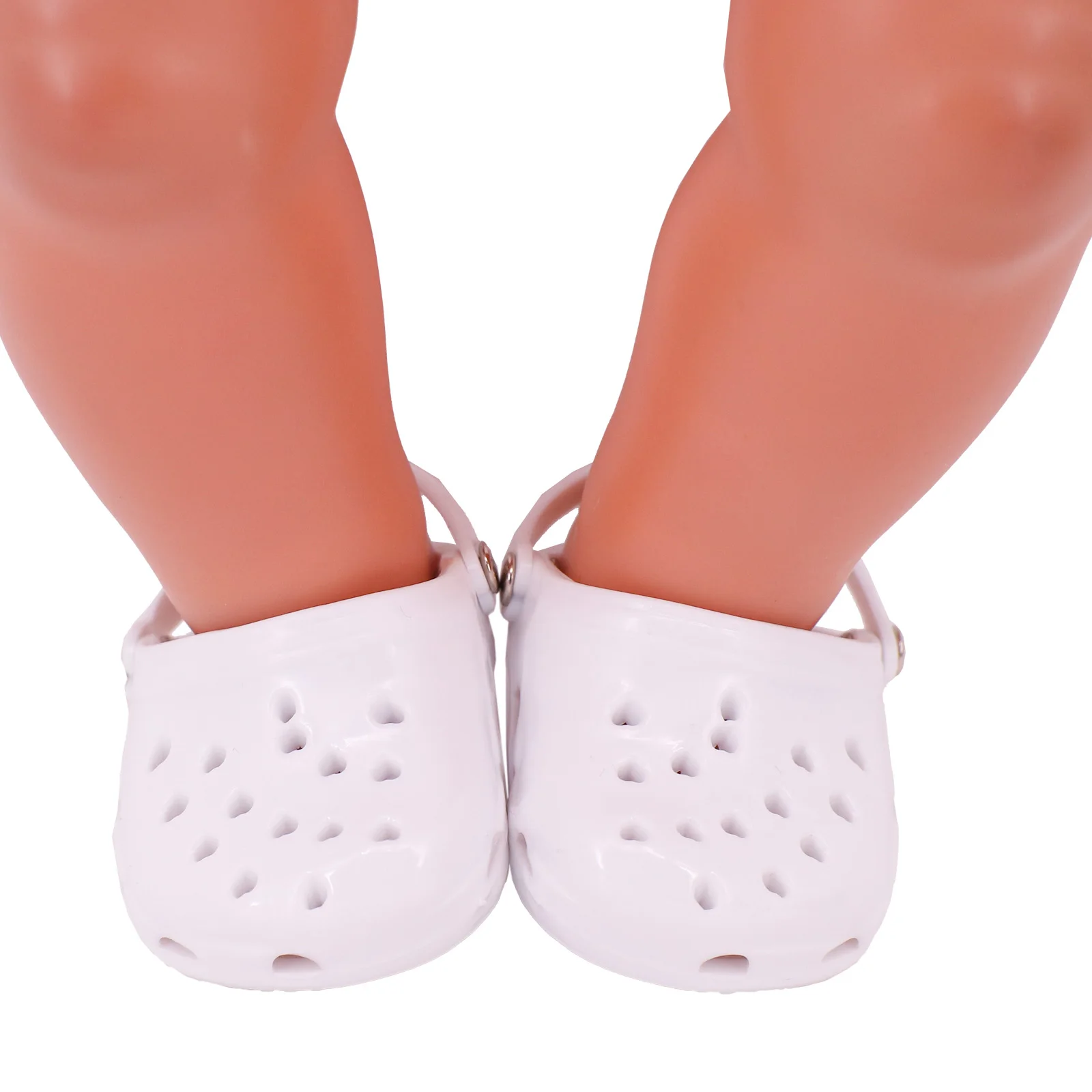 7Cm Plastic Sandals Love Hole Style For 18Inch American Doll 43 Cm Baby New Born Shoes Girl Slippers Sandals,Holiday Gifts