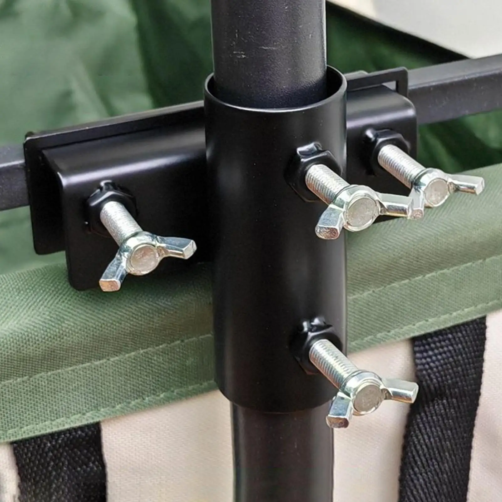 

Patio Umbrella Clamp Balcony Railing Parasol Bracket Anti-Slip Adjustable Railing Umbrella Clamp Umbrella rack balcony railing