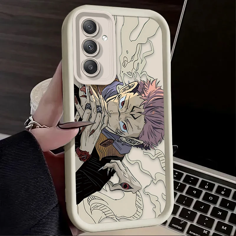 Anime Jujutsu Kaisen Case for Samsung Galaxy S24 S23 S22 S21 Ultra Plus FE A54 A34 A14 A73 A53 A33 5G Soft Silicone Back Cover