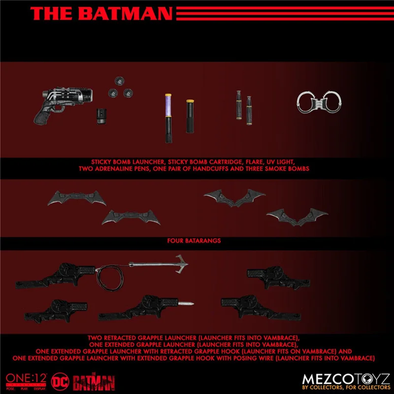 In Stock Mezco One:12 The Batman Robert Pattinson 6 Inch Action Figure Collection Model Toy Original Box