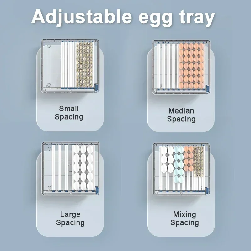 110V 220 V Power Plug Automatic Egg Incubator for Eggs Brooder Dual Duct Warm Air Internal Circulatio Intelligent Egg Incubation