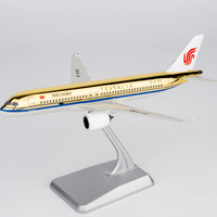 NG Lite Diecast 1:240 Scale Air China C919 B-919X Gold Edition Aircraft Simulation Hobby Collection Alloy Finished Souvenir Toy