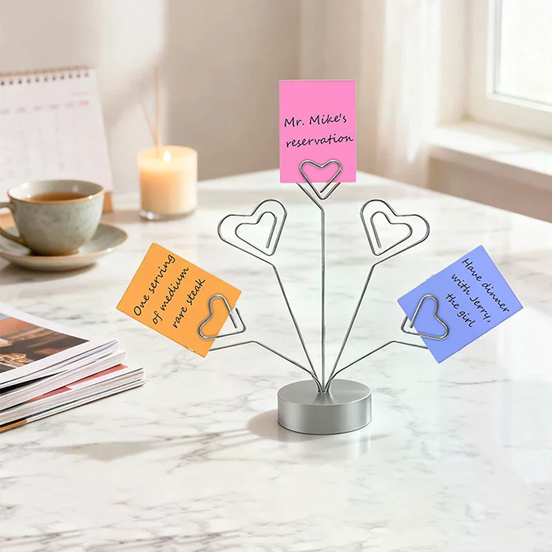 

Креативные зажимы для заметок, держатель для визитных карточек, домашний декор, органайзер для стола на день Святого Валентина, подставка для фотографий, офисные украшения, принадлежности