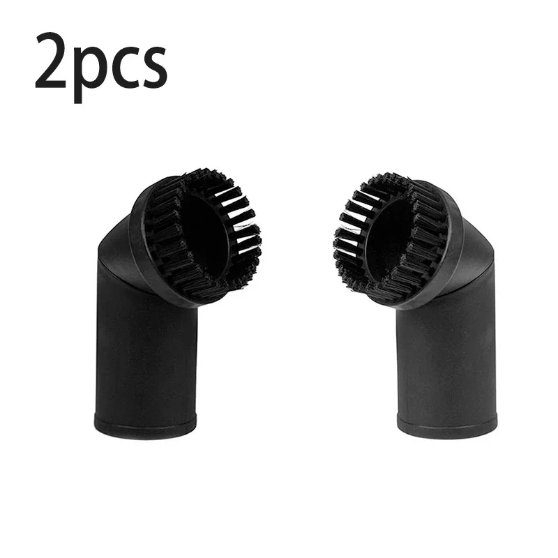 2pcs Black Vacuum Cleaner Attachment Round Dust Brush Bristle Brush Head 35mm Home Appliance Vacuum Cleaner Parts