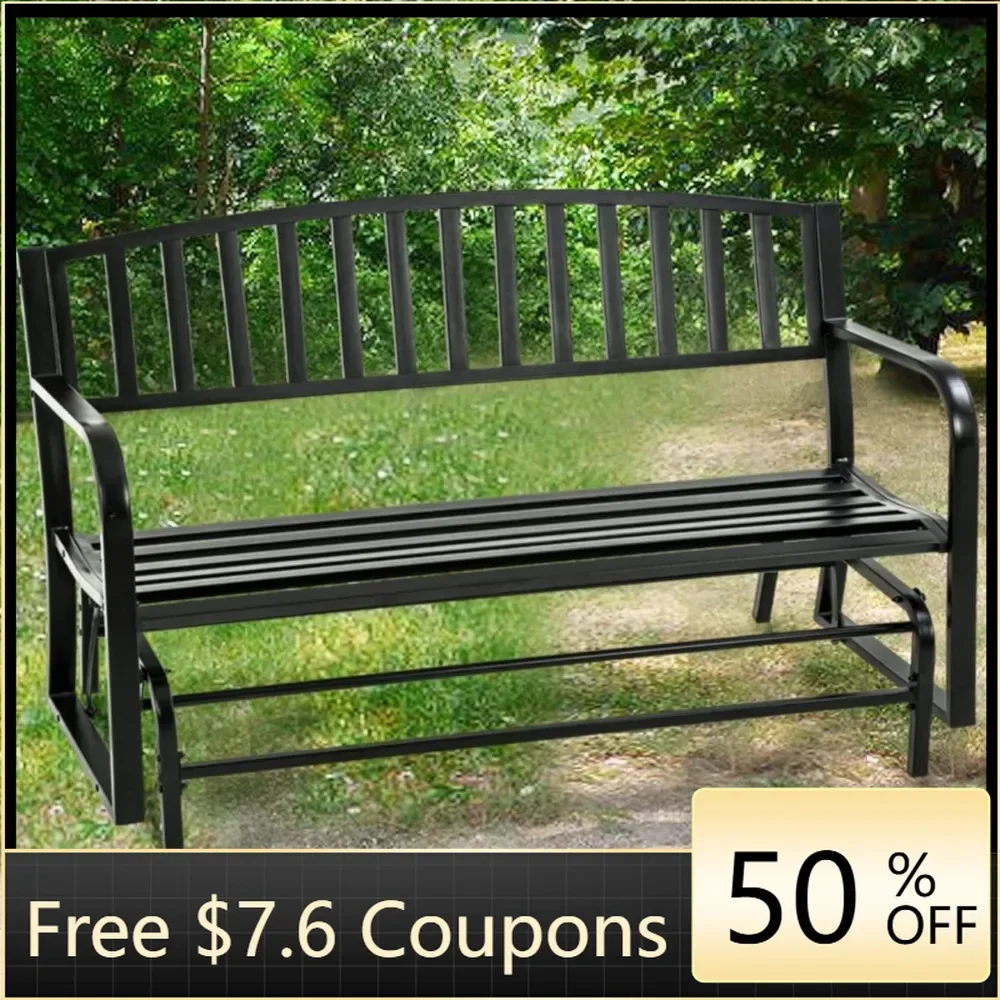

Metal Outdoor Porch With Powder Coated Frame for Garden Porch Balcony Backyard Lawn Freight Free Outside Benches Furniture