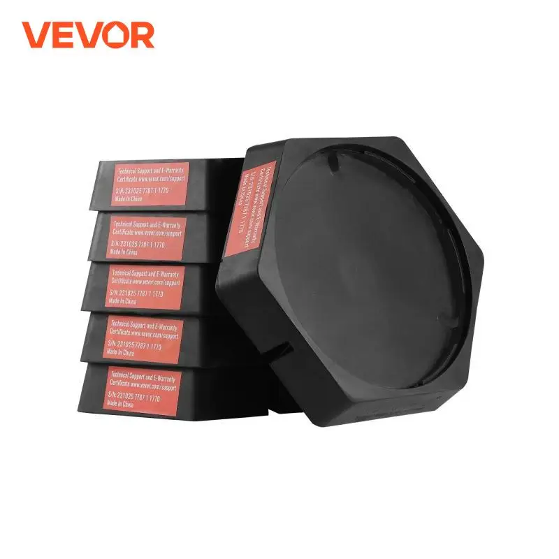 VEVOR RV Leveling Pads Round Landing Feet Permanent Attached Jack Stabilizers Rubber  Travel Trailers Class A/C Motorhome