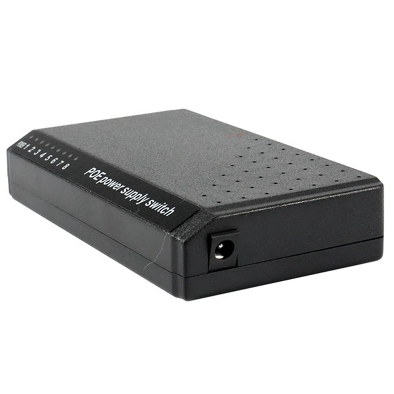 2X 8 Ports 6+2 POE Switch Injector Power Over RJ45 Ethernet Without Power Adapter Family Network System 10/100M