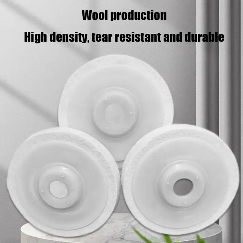 

5pcs Angle Grinder Mirror Polishing Discs Stainless Steel Woodworking Furniture Glass Polishing Felt Wheels For Easy Grinding