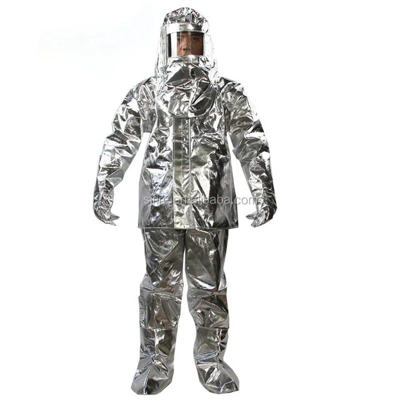 High temperature resistant fireman suit Aluminum Fire Fighting Protective safety clothing