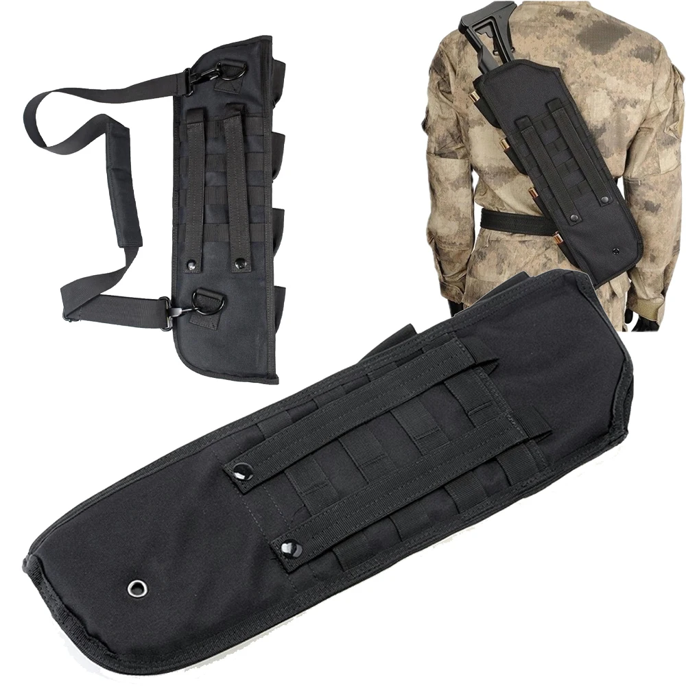 

Tactical Long Gun Bag Pouch Outdoor Multi-Function MOLLE Single Shoulder Fishing Tool Packet for CS Shotgun Hunting Shooting