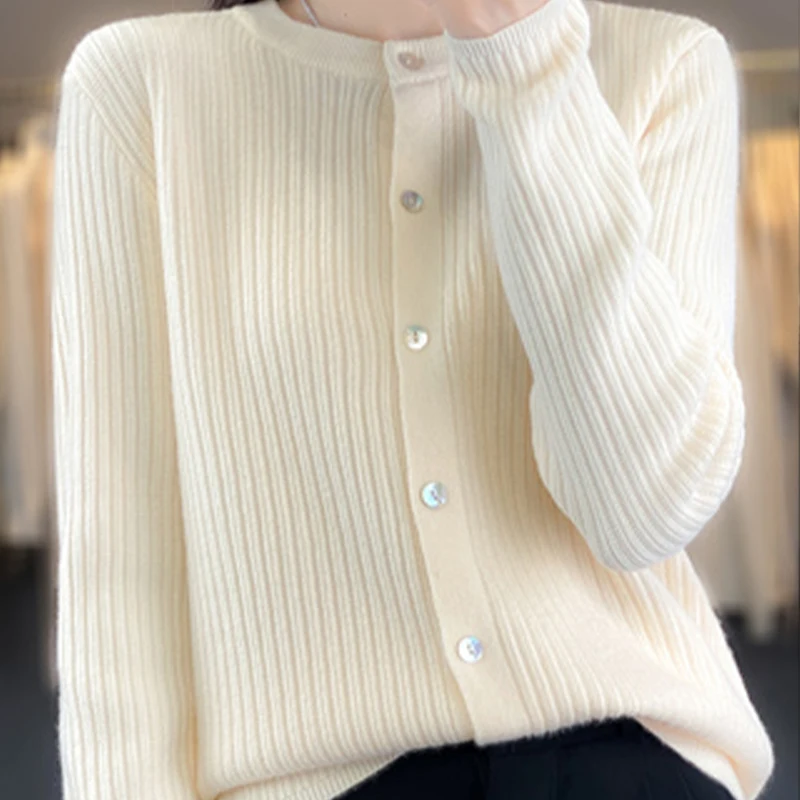 

Осень/зима вязаный кардиган женский повседневный свитер на пуговицах с длинными рукавами модный кардиган простой свитер-DR-2615