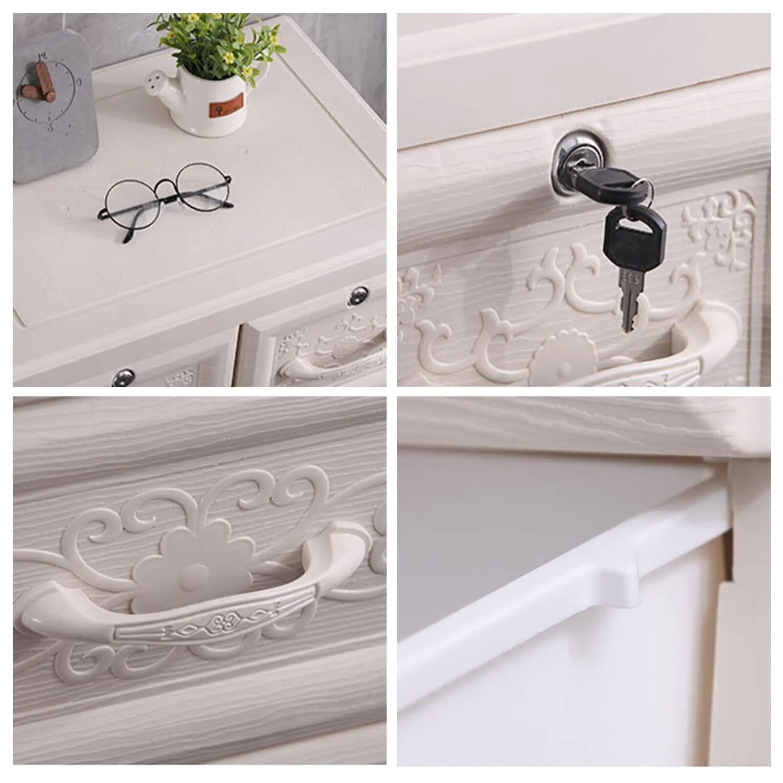 Отдельно стоящий органайзер для хранения, 5-уровневый пластиковый напольный шкаф, высокий шкаф для хранения с 6 ящиками, регулируемые полки, большой C