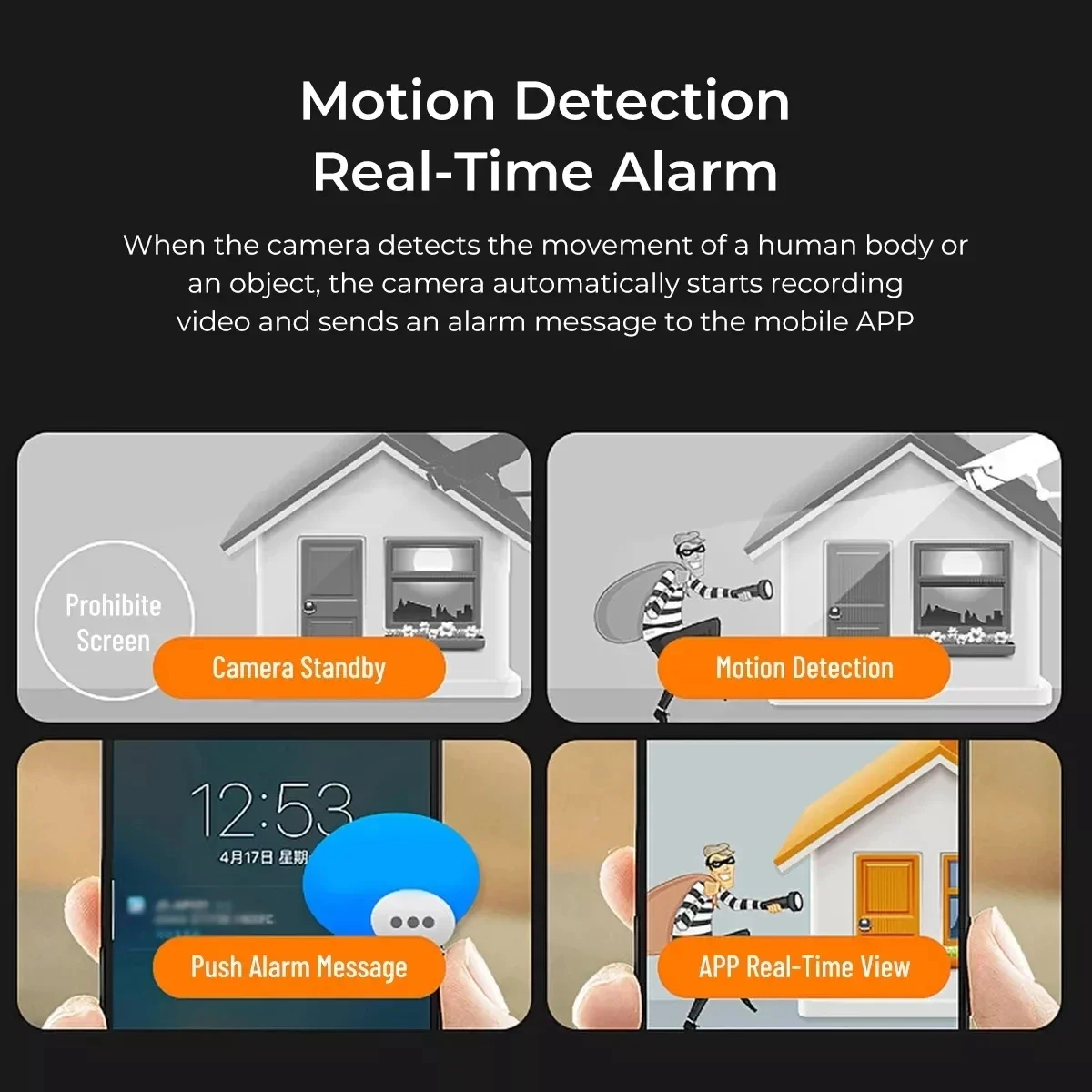 1080P HD Mini WiFi Camera Night Vision Motion Detection Video Camera Home Security Camcorder Surveillance Baby Monitor IP Cam