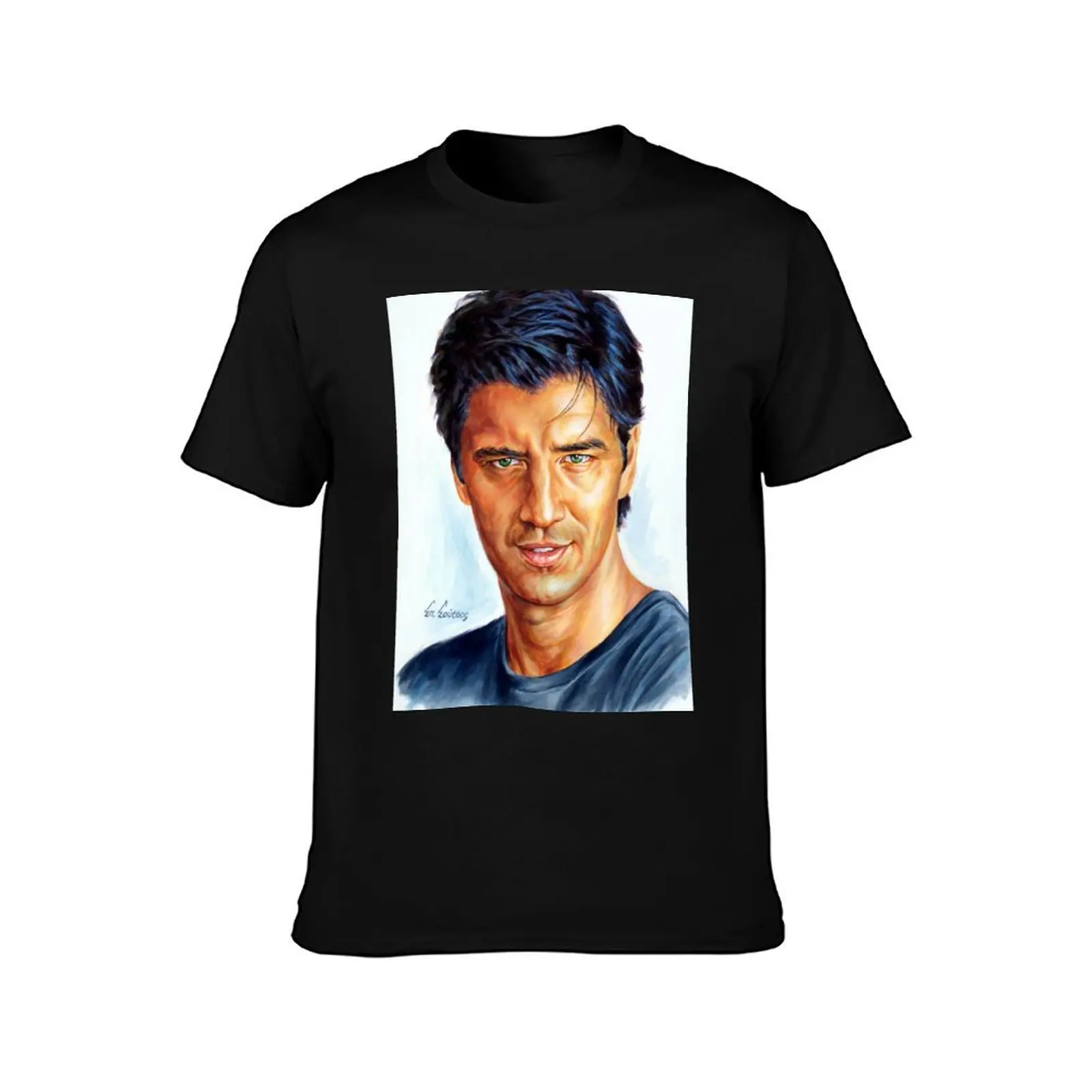 Sakis Rouvas - Σ?κη? Ρουβ?? πορτρα?το ζωγραφικ?? T-Shirt customs tees Men's t shirts