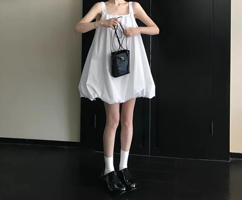 

Minimally Designed Vest Dress for Women in The Summer of 2026 Featuring A Loose and Slimming Camisole Short Dress