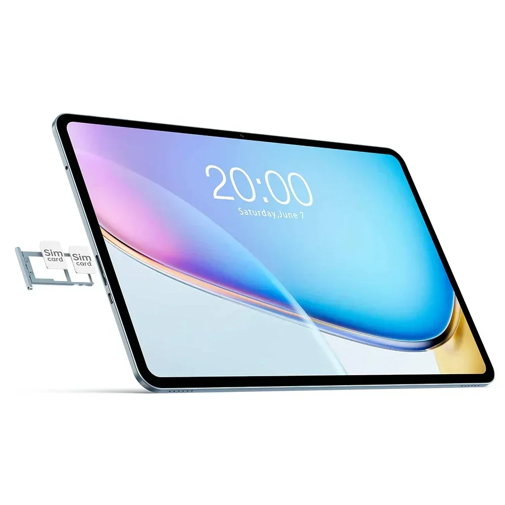 Teclast T60 Plus tablette 12 pouces MTK Helio G88 8 cœurs CPU 6GB RAM 16GB ROM Android 14 WiFi double bande BT5.0 8000mAh 13MP + 8MP