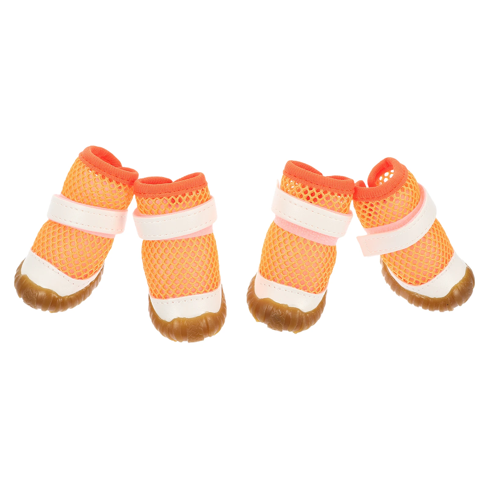 

4 Pcs Non-slip Summer Pet Shoes Puppy Booties Pvc Breathable Dog for Small Dogs