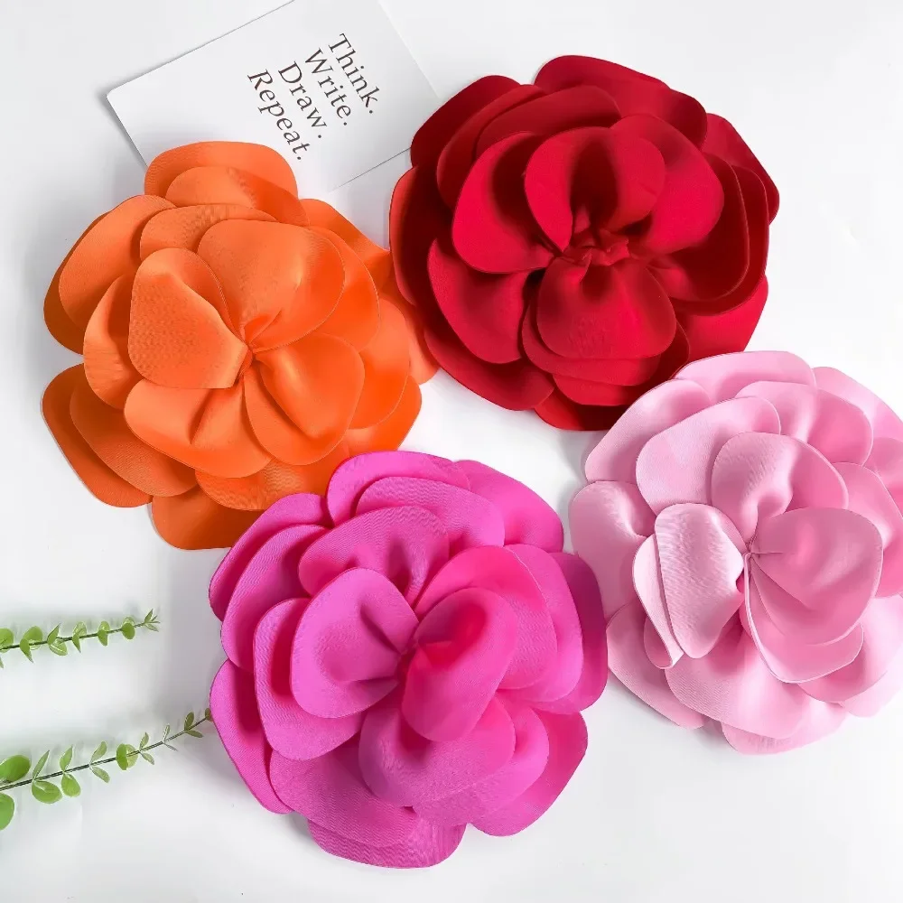 Nouveau 3D poitrine fleur grande taille amovible robe décoration bricolage robe de mariée vêtements décoration broche vêtements accessoires
