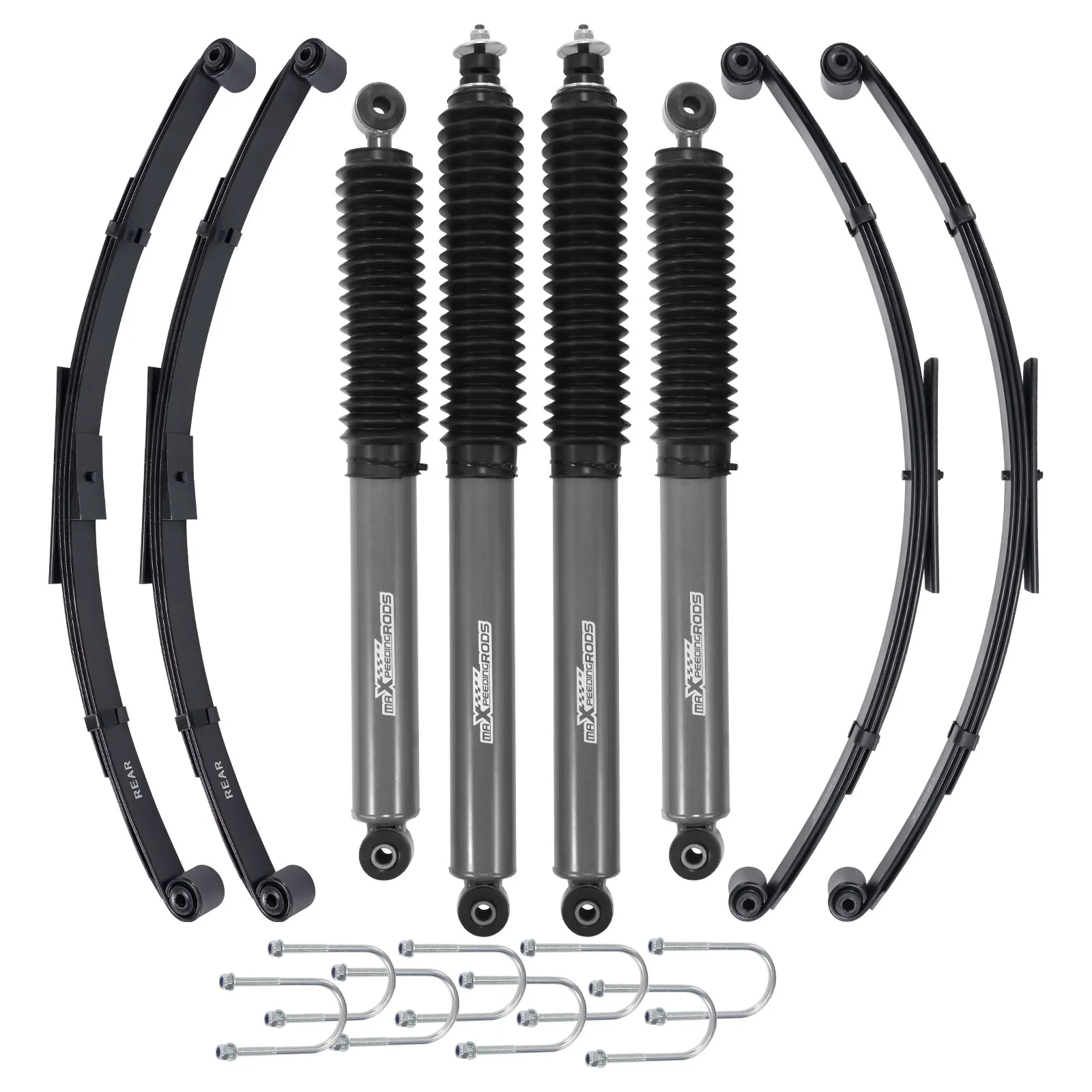 

MaXpeedingrods Factory 2.5inch F&R Suspension Lift Kit Lift Shock Fit for Jeep Wrangler YJ 1987-1995