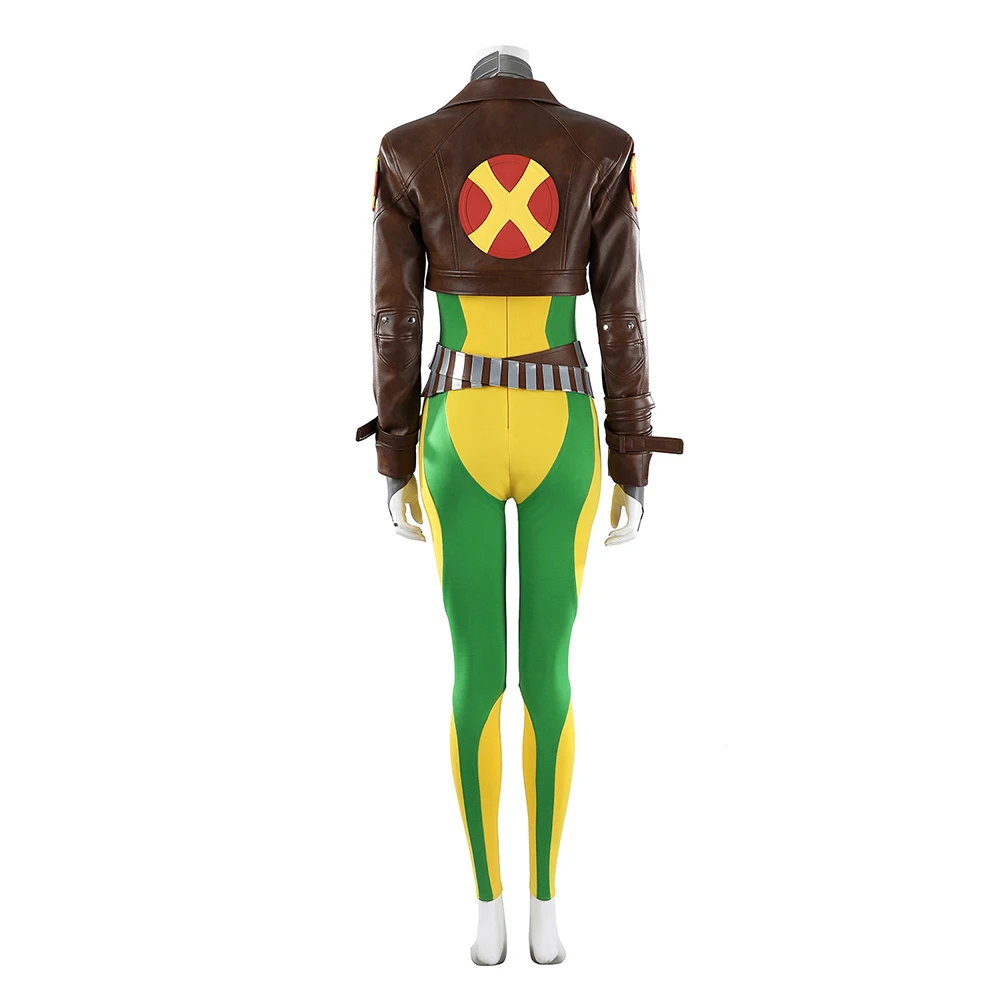 Rogue Cosplay Women Jumpsuit Coat Costume Game Rivals Disguise Clothing Adult Female Superhero Suit Halloween Carnival Outfit view 5