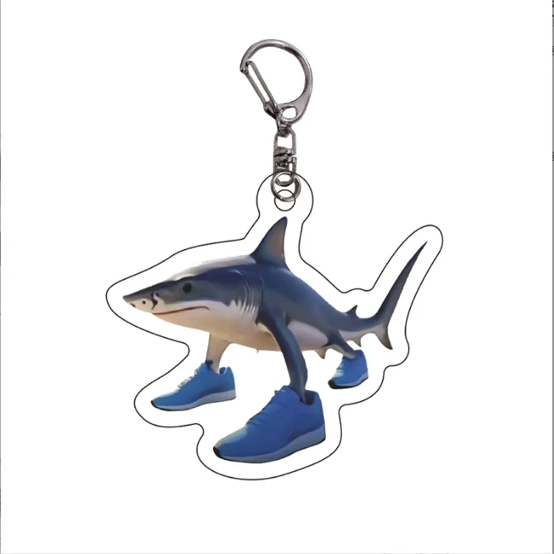 شان هاي جينغ الاكريليك مدينة غريبة الوحش مضحك مجردة المفاتيح قلادة