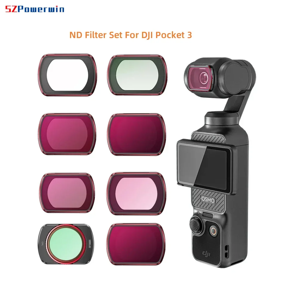 For DJI Pocket 3ND Filter Set Camera Lens Filter CPL UV ND8 ND16 ND32 ND64 ND256 Star Filters Osmo Pocket 3 Accessories