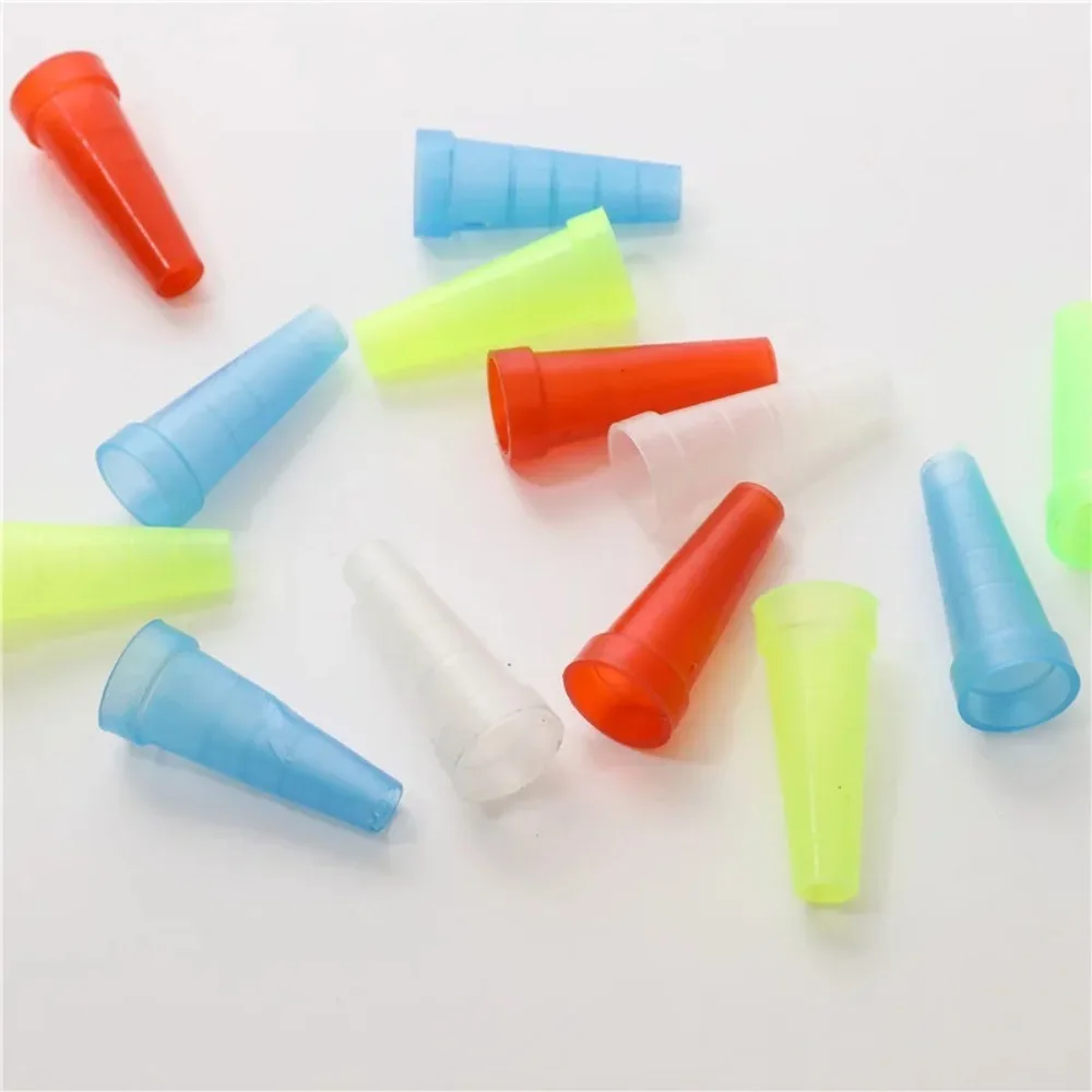 100 Pcs Disposable Hookah Mouthpiece Plastic Tapered Needle, Blunt Tip Liquid Dispenser Oil or Glue Applicator
