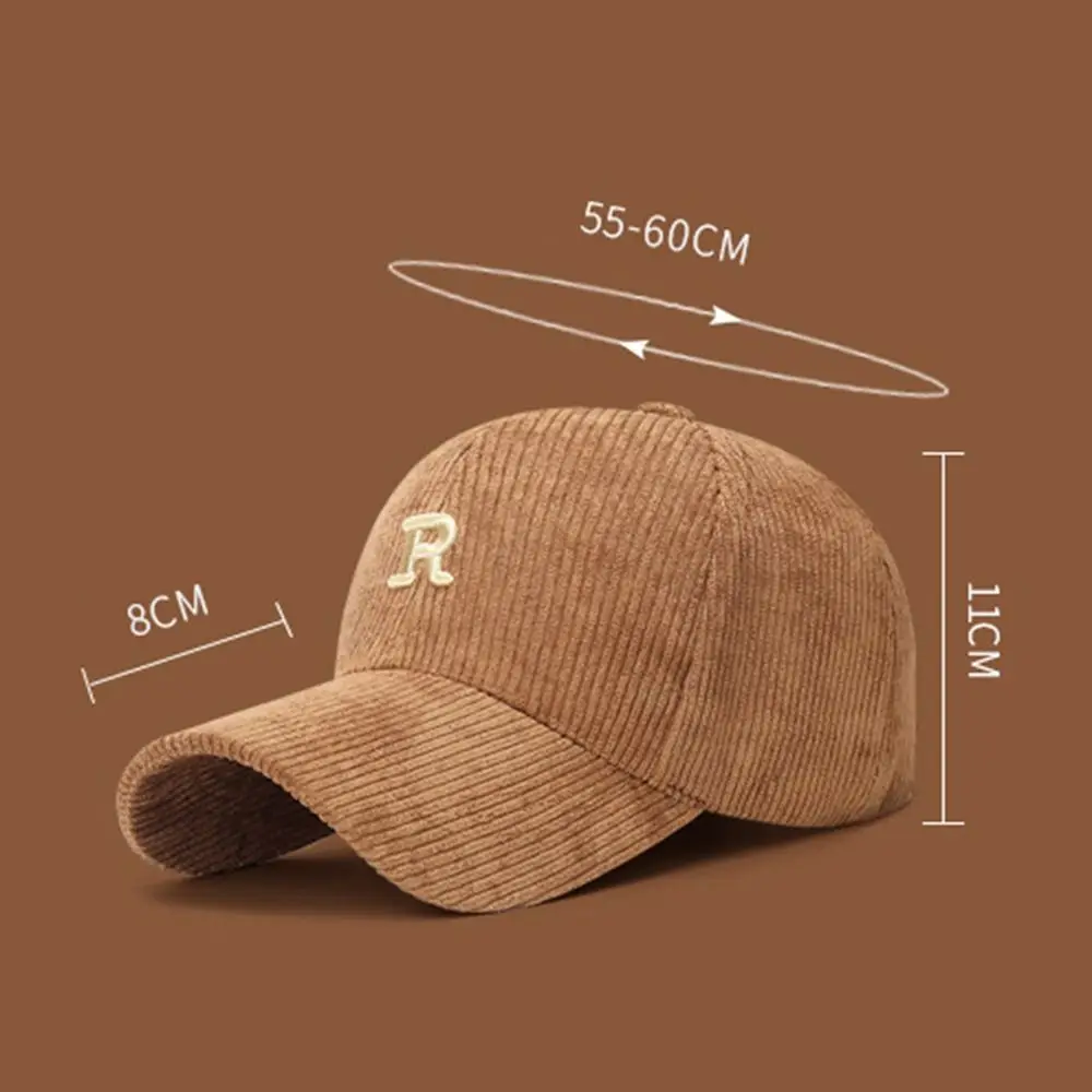 أزياء مطرزة 'R' رسالة سروال قصير قبعة بيسبول بلون تنفس واقية من الشمس قبعة قابل للتعديل بلغت ذروتها قبعة الرياضة في الهواء الطلق #6