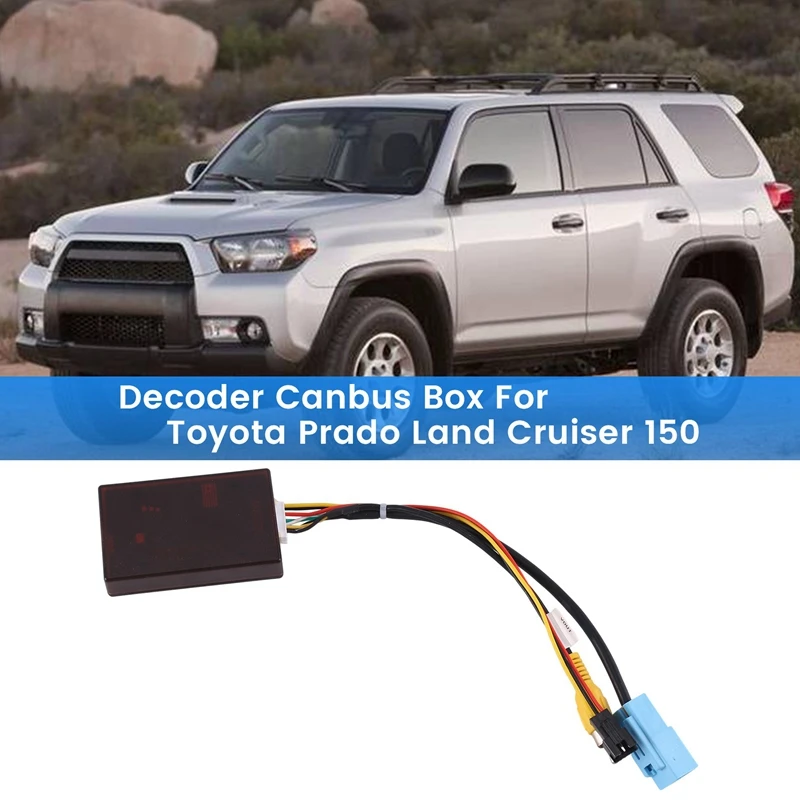 Car LVDS to CVBS Cable 360 Panoramic Reversing Camera Decoder Canbus Box for Toyota Prado Land Cruiser 150