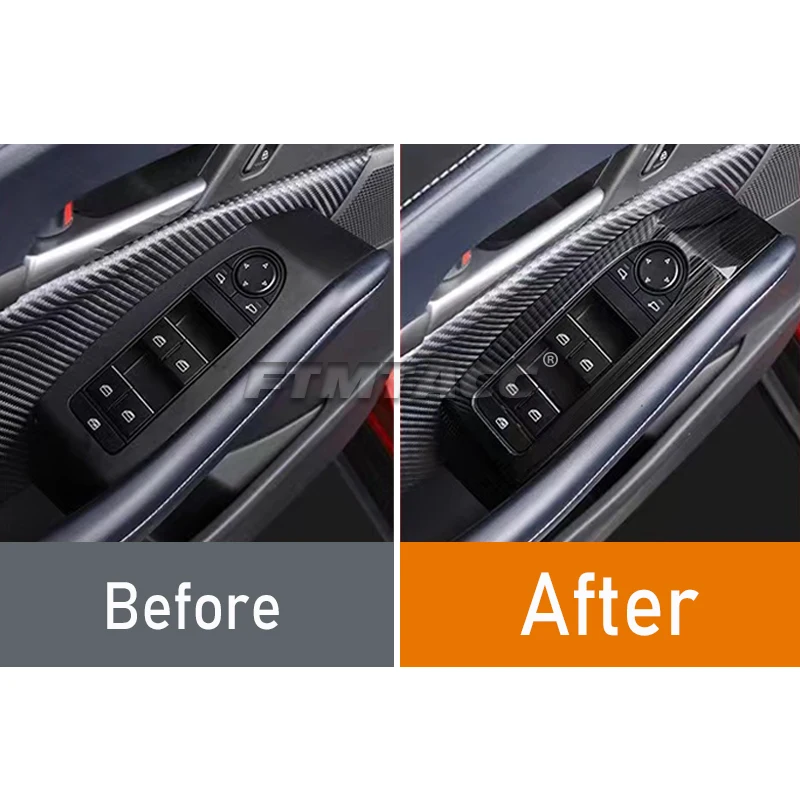 Stainless Steel For Mazda 3 BP CX30 CX-30 DM 2019-2023 Car Window Glass Switch Trim Door Button Panel Interior Cover Accessories