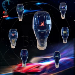 Crystal LED Gear Knob Multi-color 8/10/12mm thread Car universal gear knob For Toyota/Nissan/Mazda/Peugeot/Lexus/Hyundai/Crown/