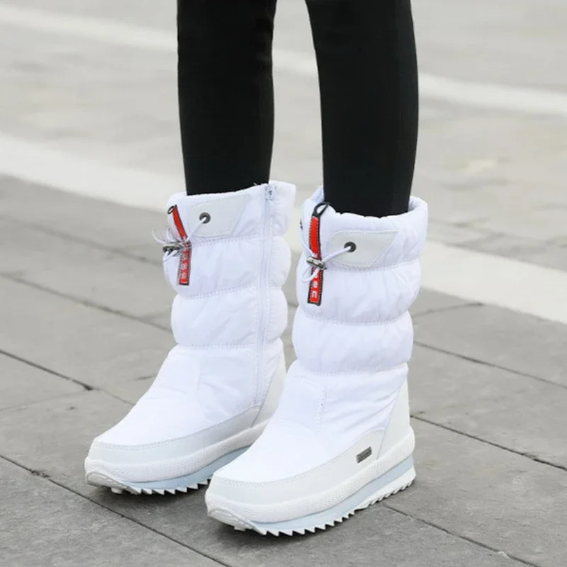 Fashion Warm Women Boot Women's Snow Boots Platform Winter Boots Waterproof Non-slip Boots Plush Fur Mid-calf Boot Botas Mujer