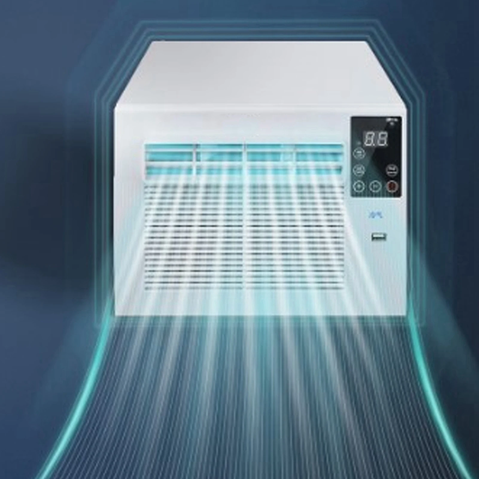 مكيف هواء محمول يعمل باللمس جهاز تحكم عن بعد ، مبرد هواء للتخييم ، سيارة ، مطبخ ، خارجي W