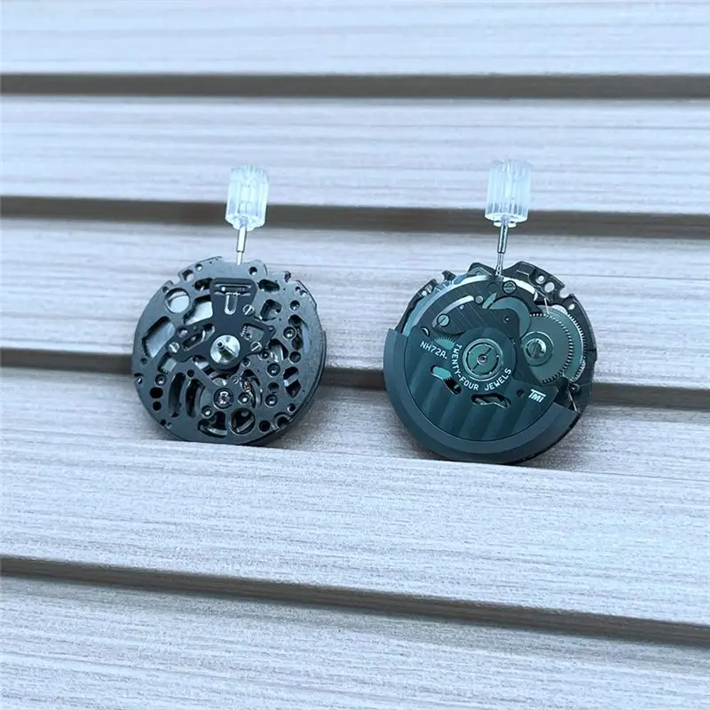 

A20I NH72/NH72A Skeletonized Mechanical Movement Black Metal 3 Hands Automatic Self-Winding Mechanism