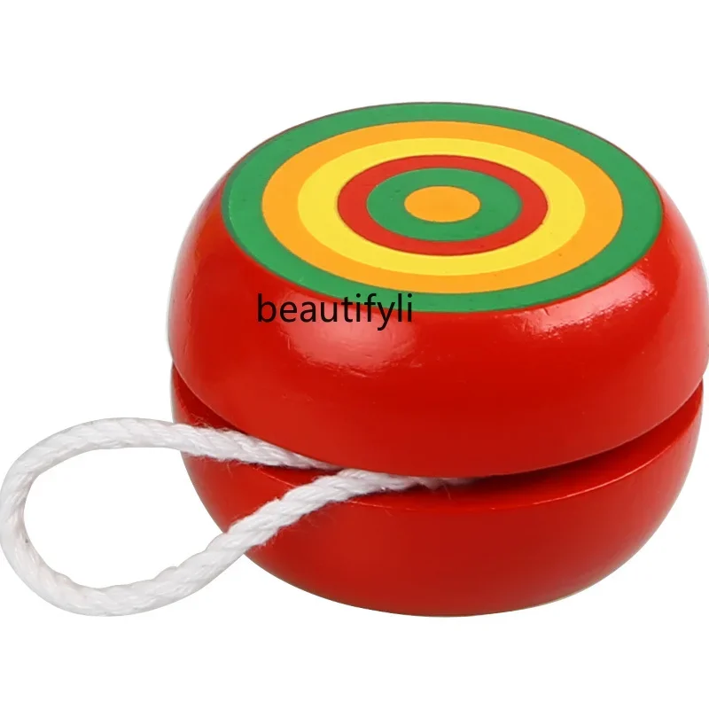 

Wooden cartoon yo-yo schoolboy swirl traditional boys and girls older children's toys