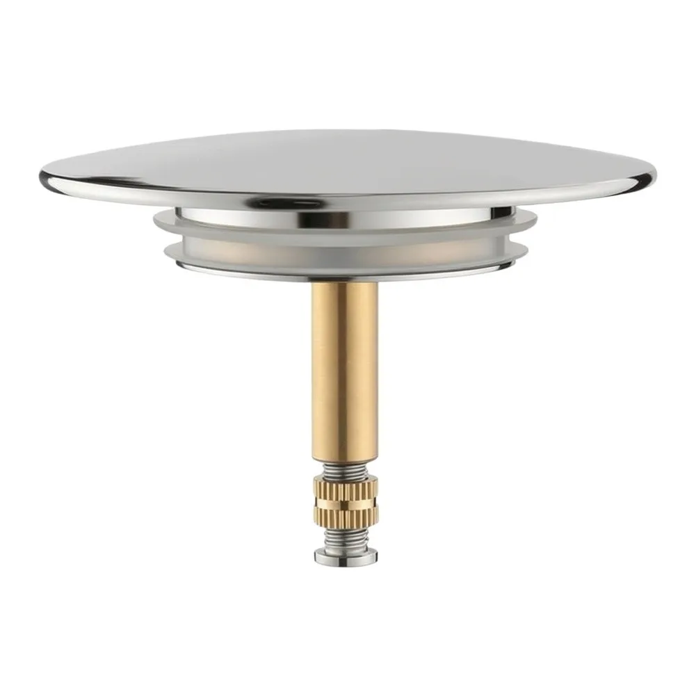 Bathtub Water Seal Cover in Solid Brass with 72mm Upper Cover and 39mm Lower Cover Precision Fit for Standard Drain Sizes