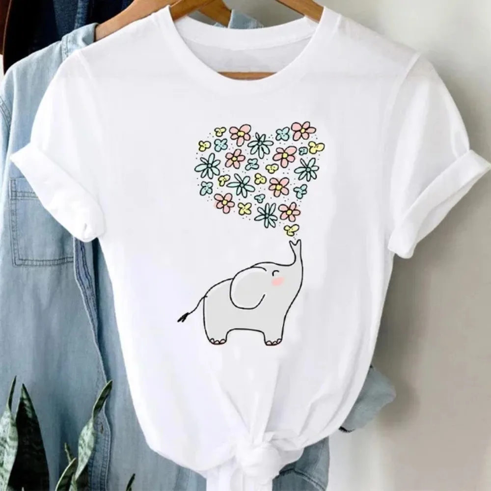 90s  Mujer Camisetas Panda Girl Animal Clothes Panda Cartoon Stylish Tshirt Top Lady Print Sexy High Quality Cotton Tops