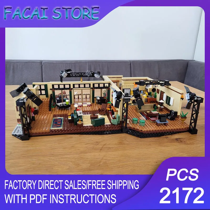 

Modular City Building Moc Building Bricks Modular Two And A Half Men-villa Technology Blocks Christmas DIY Toy Construction Gift