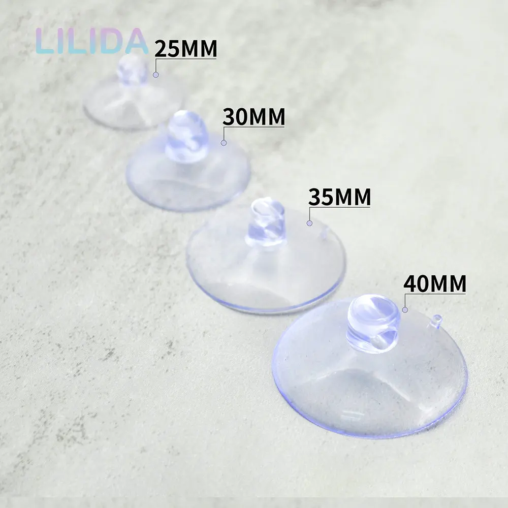 30pcs/50pcs/100pcs Transparent Suction Cup Silicone Suction Cup Powerful Suction Cup Wall Kitchen Bathroom Glass Hooks Supplies